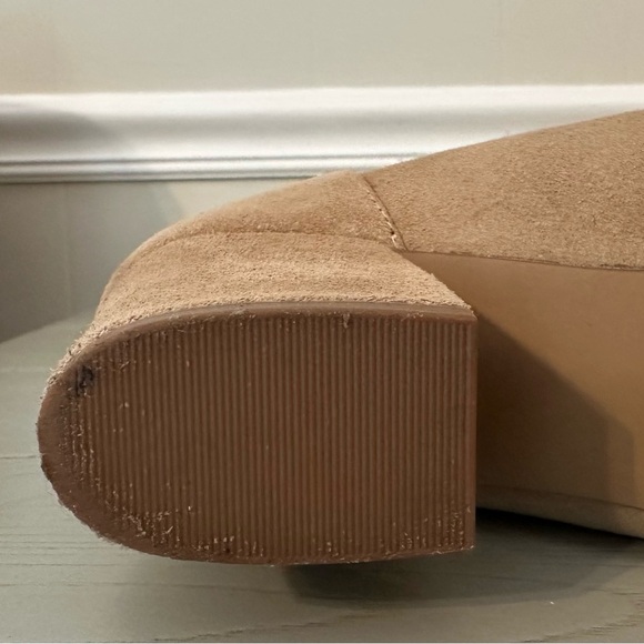 Steve Madden Sz 8 Women's Leather Suede Tan Ankle Boots Pointed Toe Booties - Picture 8 of 10